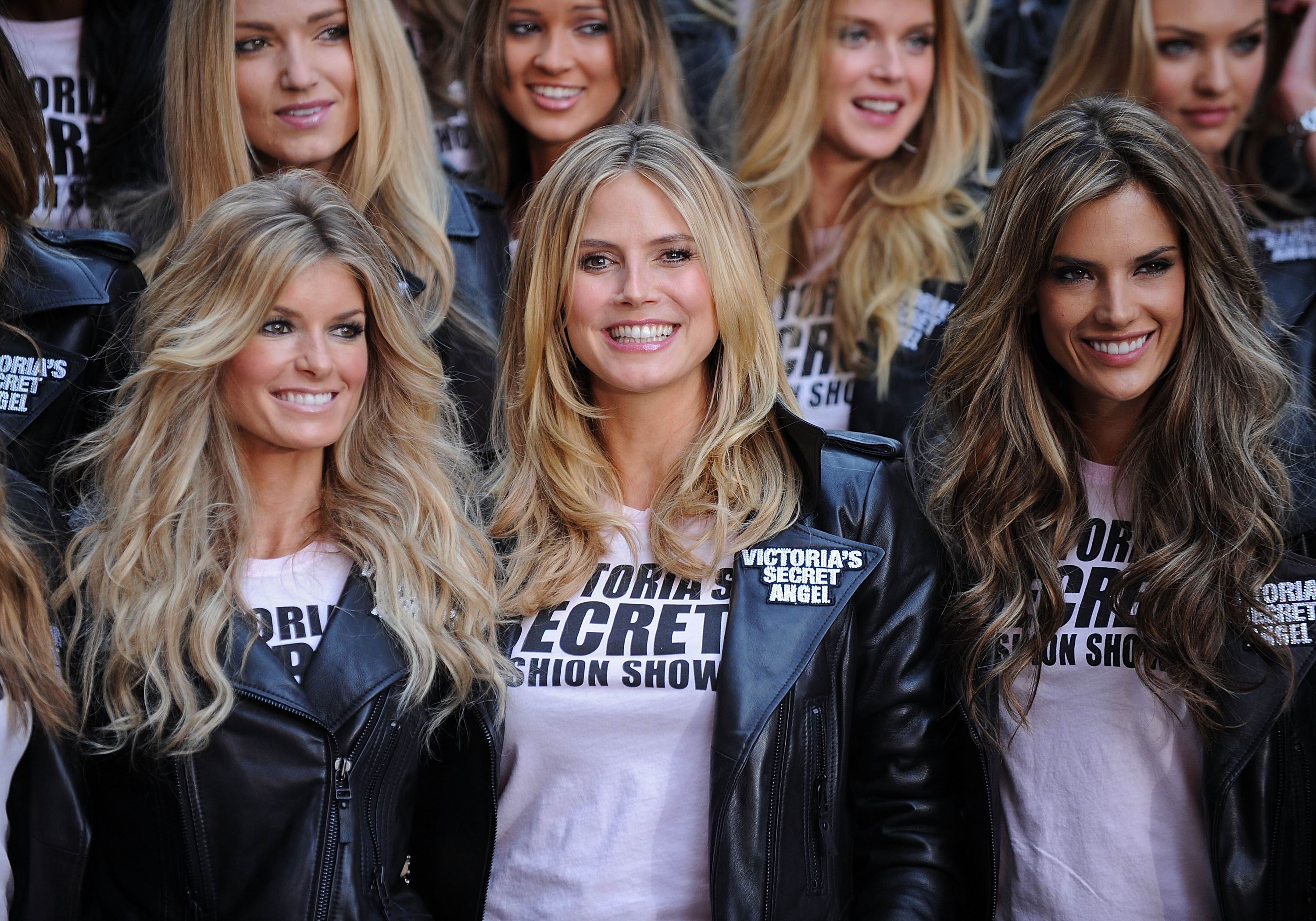 Victoria’s Secret Supermodels Marisa Miller, Heidi Klum and Alessandra Ambrosio take over Times Square for the Victoria’s Secret Fashion Show at Military Island on November 18, 2009 in New York City