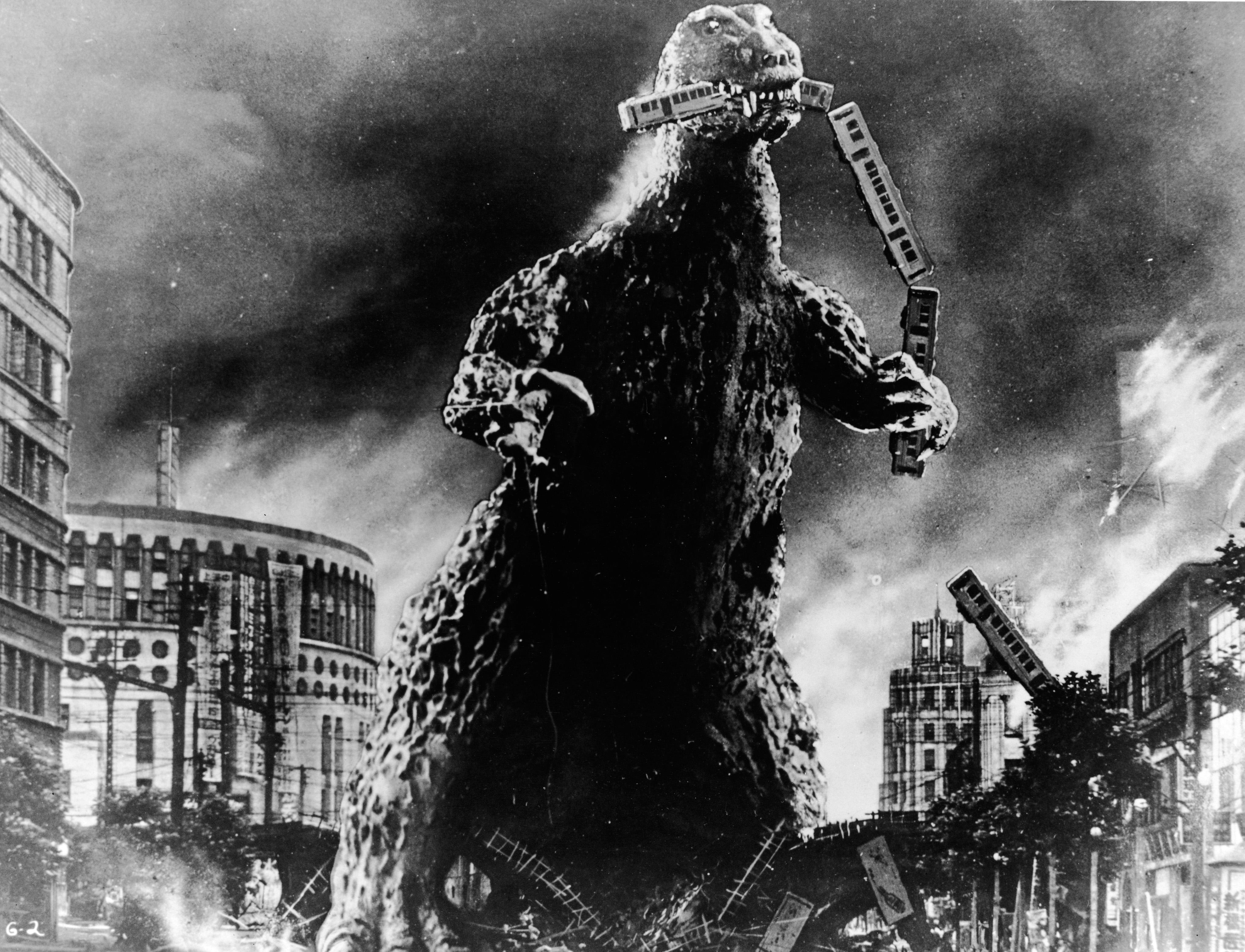 A scene from ‘Godzilla, King of the Monsters!,’ directed by Ishiro Honda and Terry O. Morse, 1956