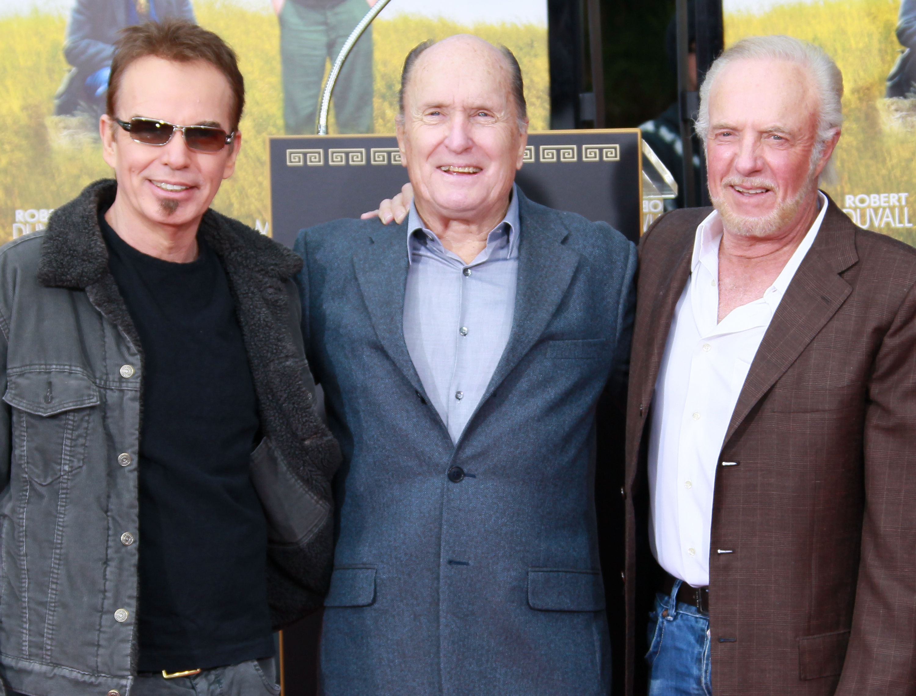 Billy Bob Thornton, Robert Duvall and James Caan attend Duvall’s hand and footprint ceremony at Grauman’s Chinese Theatre, Hollywood, Jan. 5, 2011
