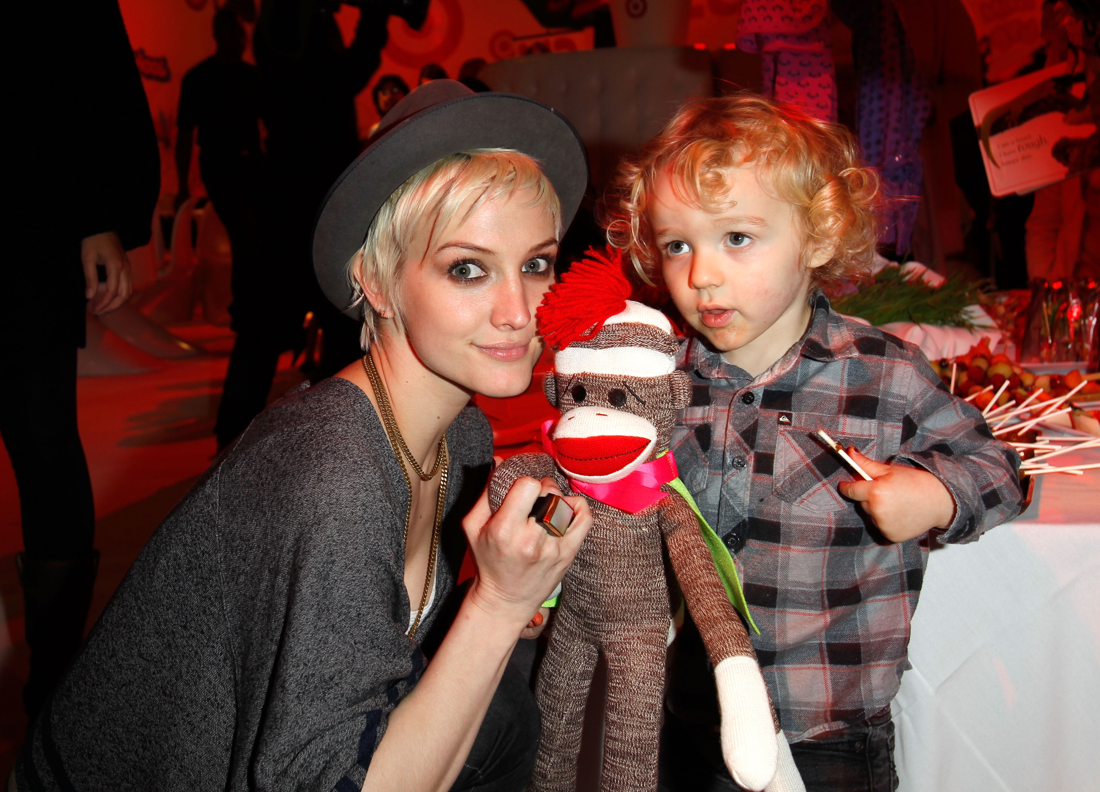 Ashlee Simpson attends the launch of Lucky Kids Magazine held at Siren Studios on April 7, 2011 in Hollywood