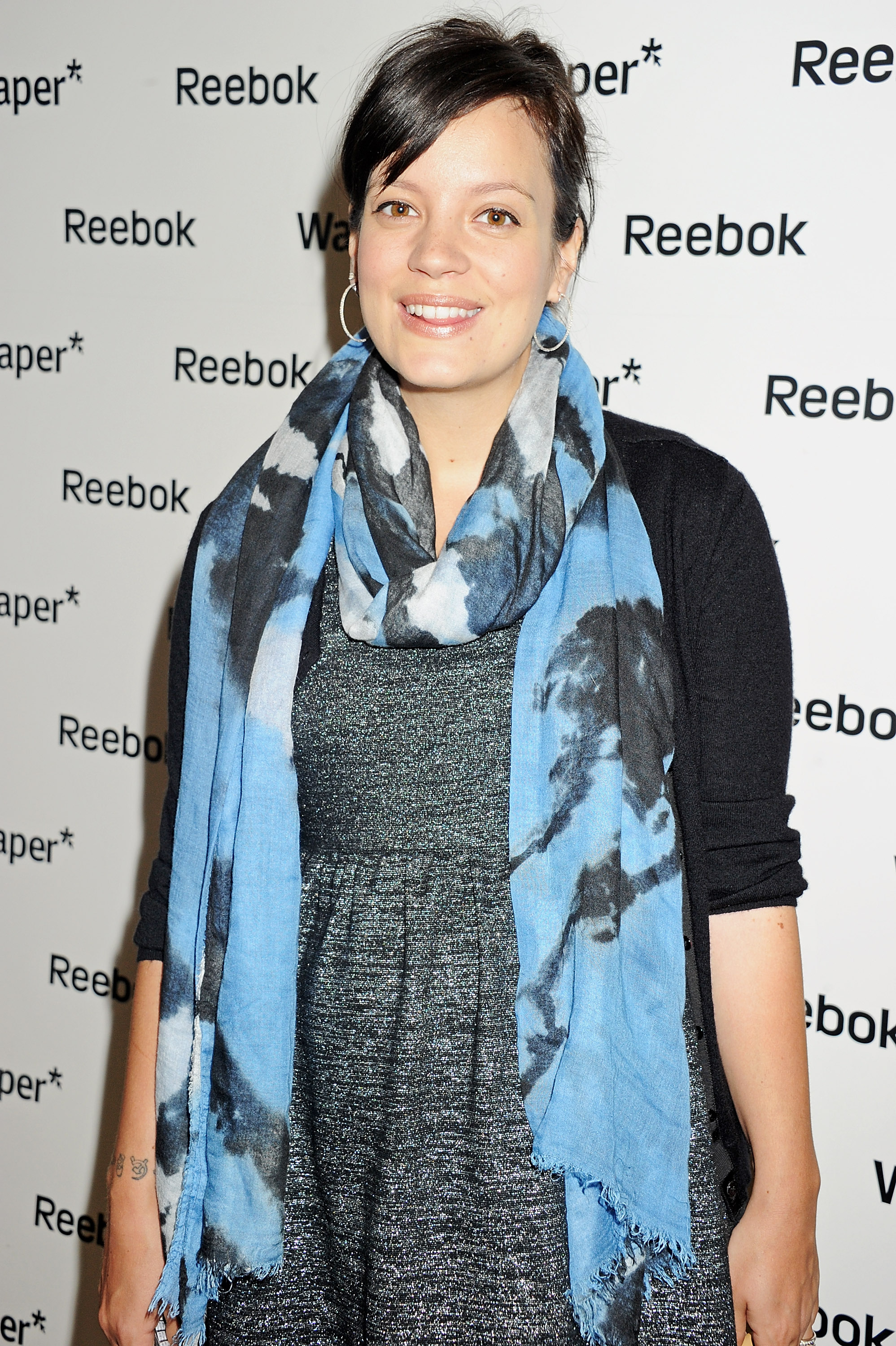 Lily Allen attends a private view of works by five leading artists who have created pieces inspired by Reebok’s Zig Tech technology hosted by Reebok and style magazine Wallpaper* at The Great Room, London, on July 28, 2011