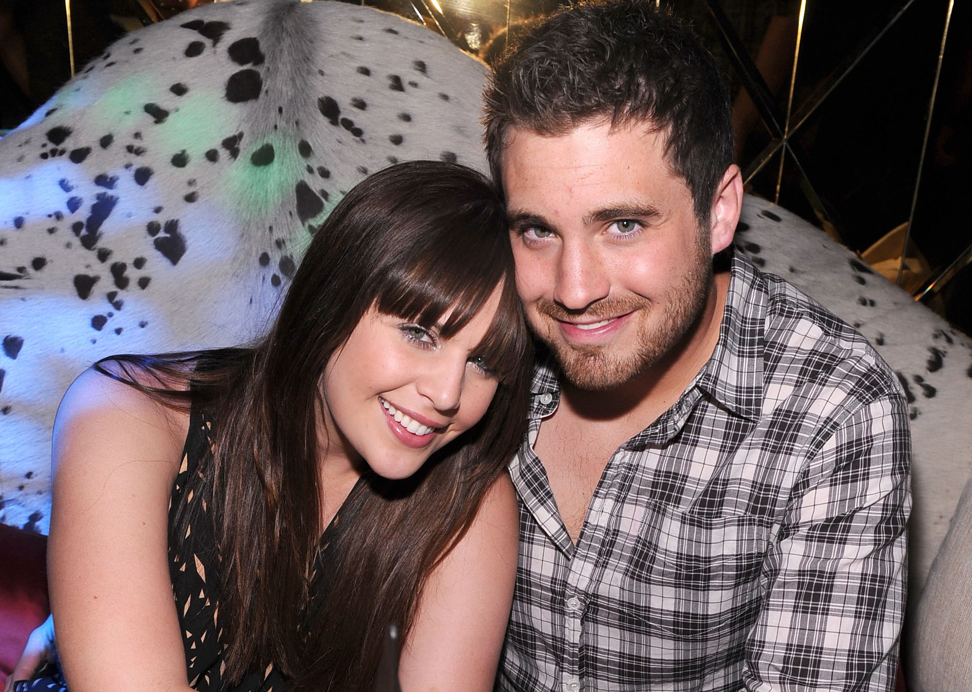 Hillary Scott and Chris Tyrell attend Lady Antebellum’s Hillary Scott celebrates her birthday held at Gold Lounge at Aria in Las Vegas on April 1, 2011