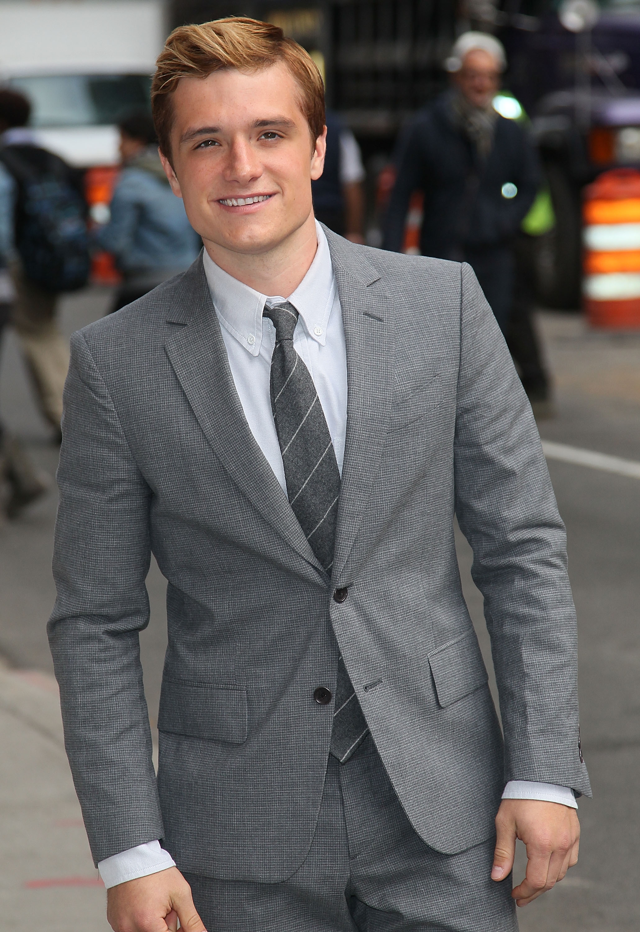 Josh Hutcherson arrives to ‘Late Show with David Letterman’ at Ed Sullivan Theater in New York City on November 20, 2012