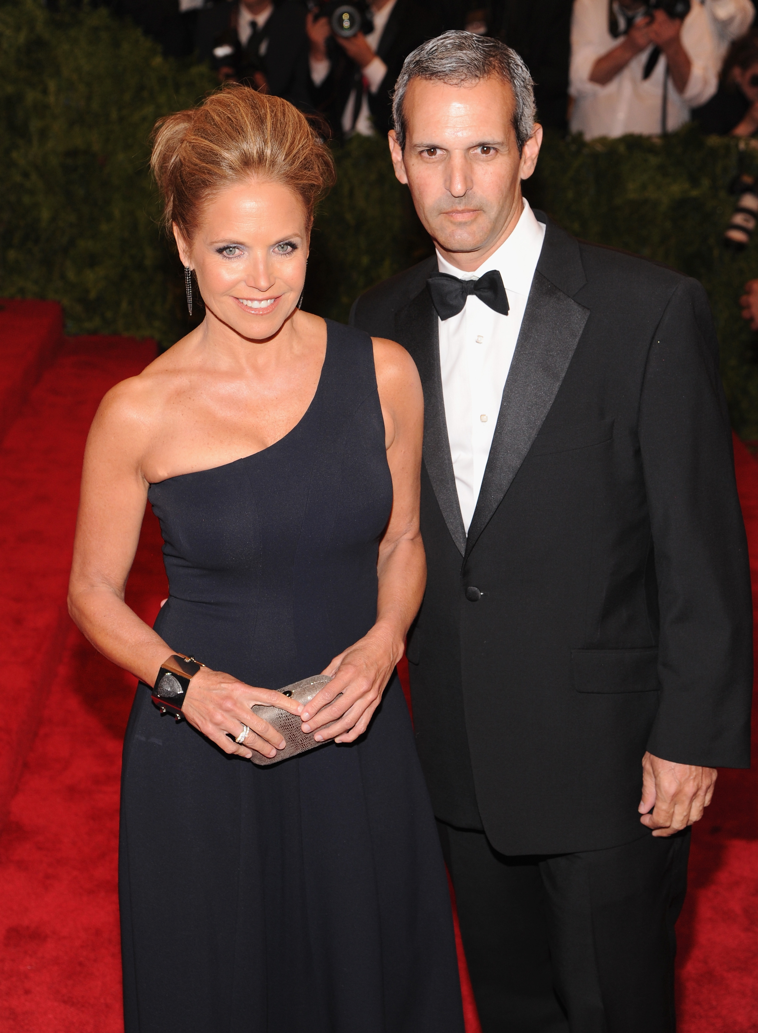 Katie Couric and John Molner attend the Costume Institute Gala for the ‘PUNK: Chaos to Couture’ exhibition at the Metropolitan Museum of Art on May 6, 2013 in New York City