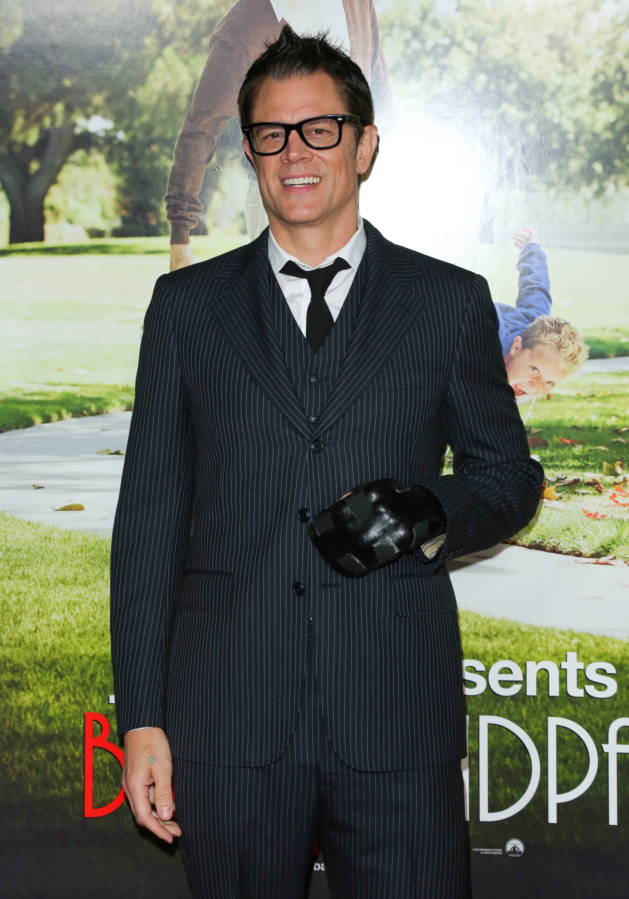 Johnny Knoxville attends the Los Angeles premiere of ‘Bad Grandpa: Presented by Jackass’