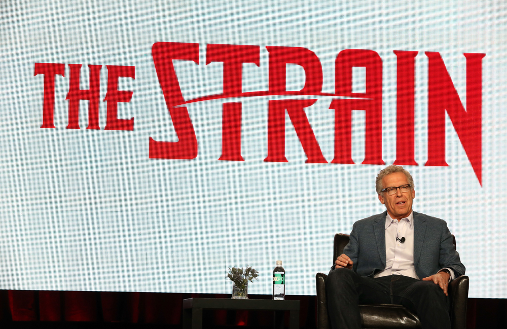 Carlton Cuse, Executive Producer/Showrunner of the television show ‘The Strain’ speaks onstage during the FX portion of the 2014 Television Critics Association Press Tour at the Langham Hotel on January 14, 2014 in Pasadena