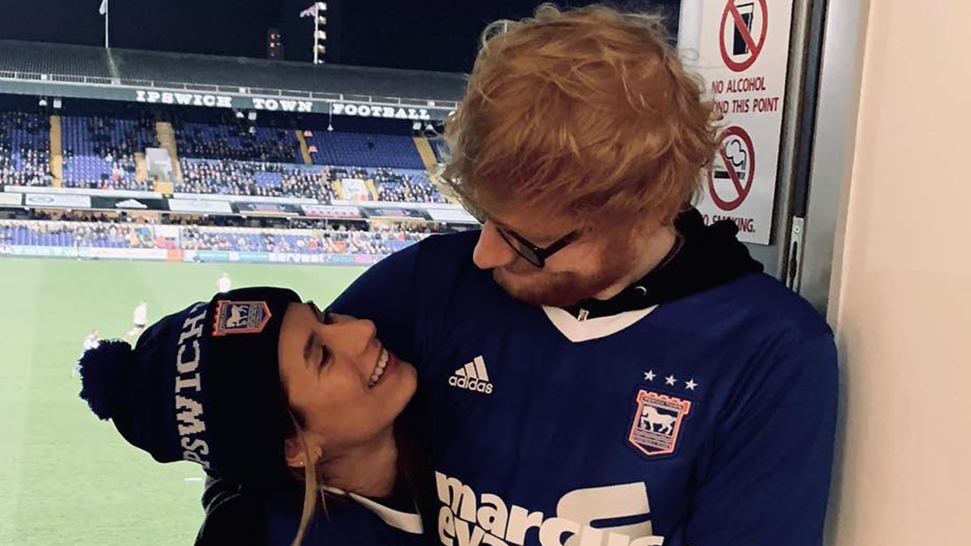 Ed Sheeran Hugs Long-Time Love Cherry Seaborn In Rare Photo