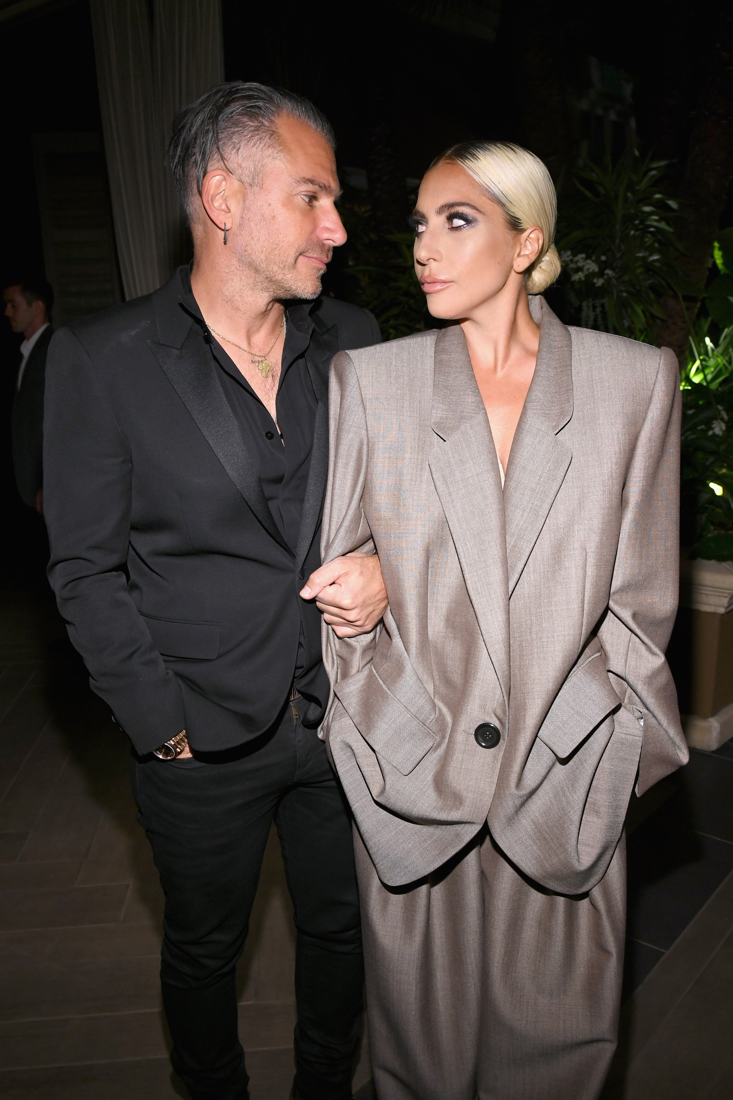 Christian Carino and Lady Gaga attend ELLE's 25th Annual Women In Hollywood Celebration