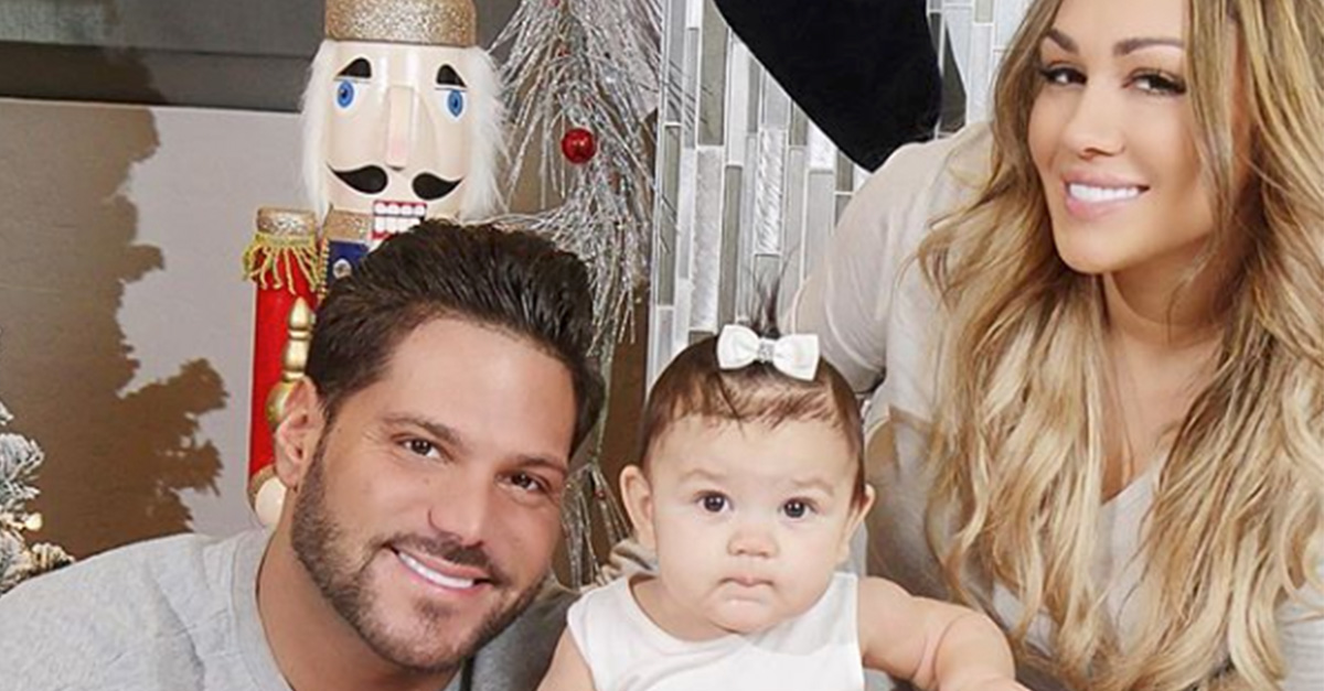 Ronnie Ortiz-Magro with his daughter and Jen Harley