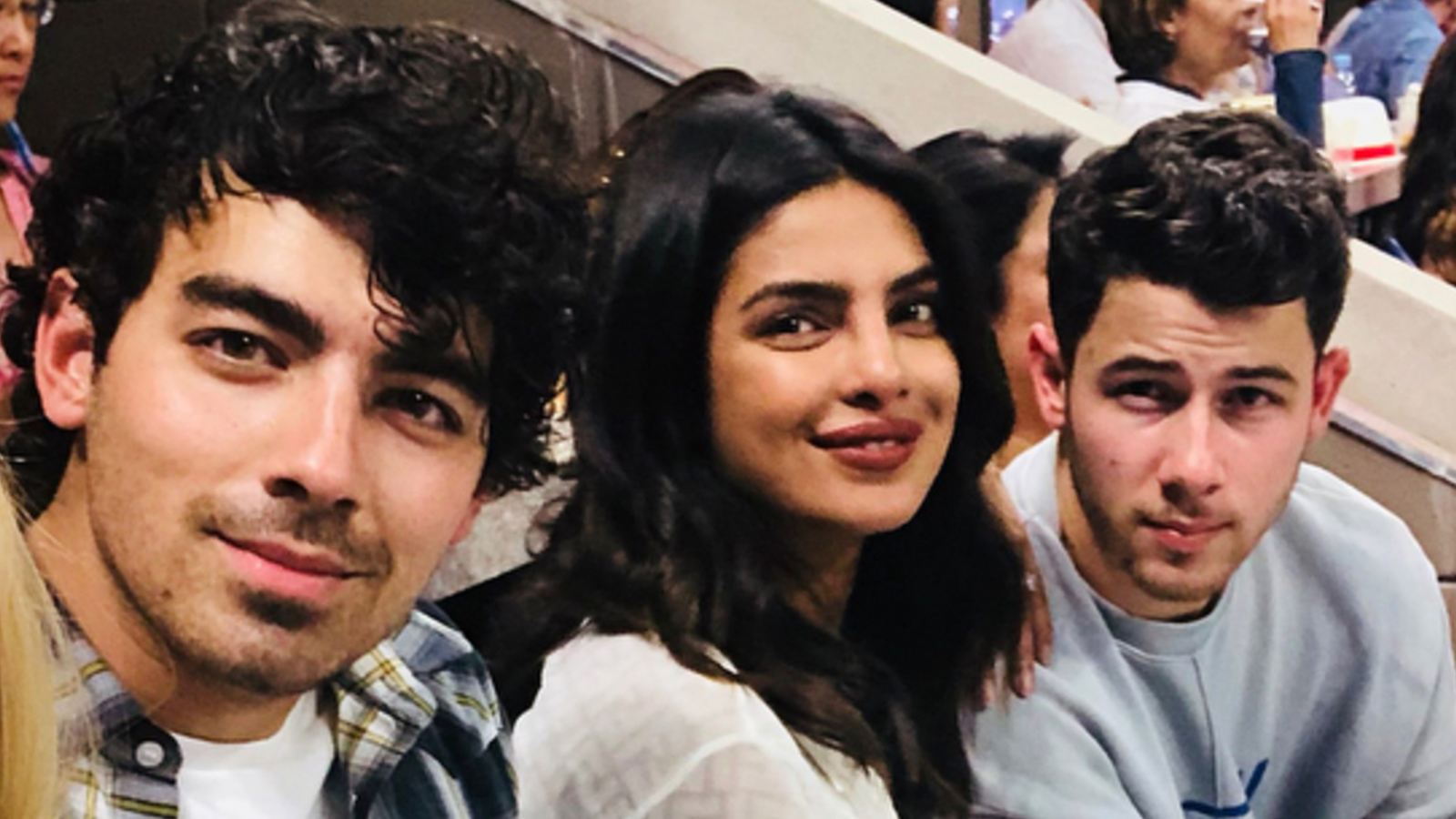 Joe Jonas & Priyanka Chopra Throw Cakes Into Fans' Faces At Steve Aoki