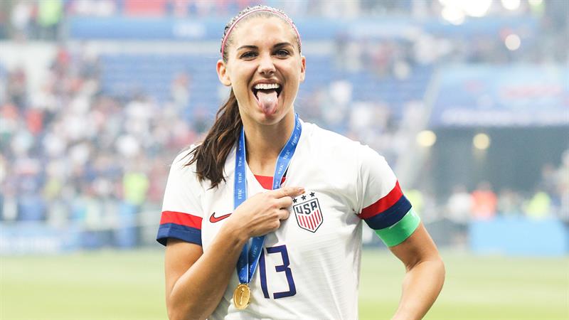 U.S. Women's Soccer Player Alex Morgan Celebrates World ...