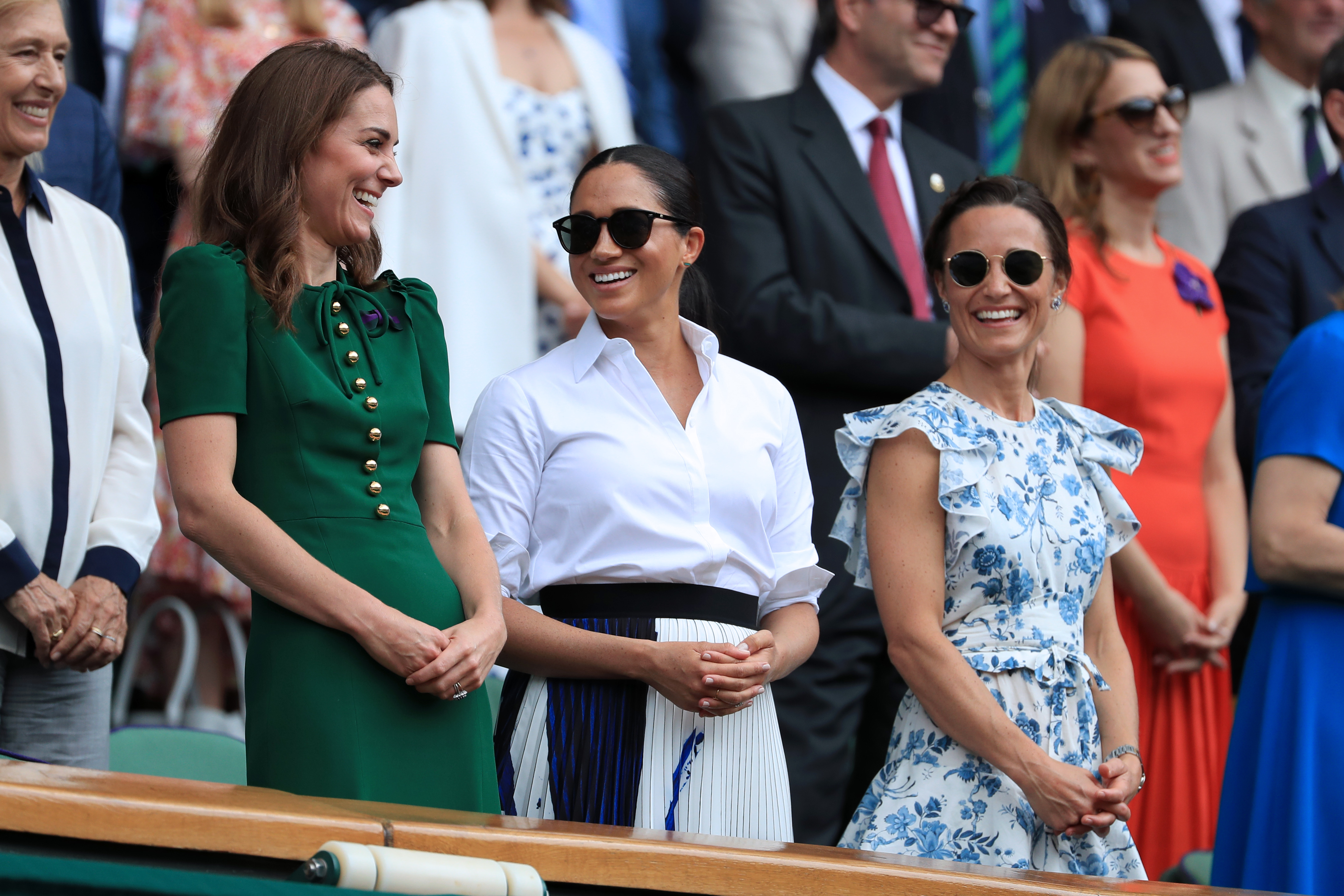 Kate Shines At Alongside Meghan Markle And Sister Pippa | Access