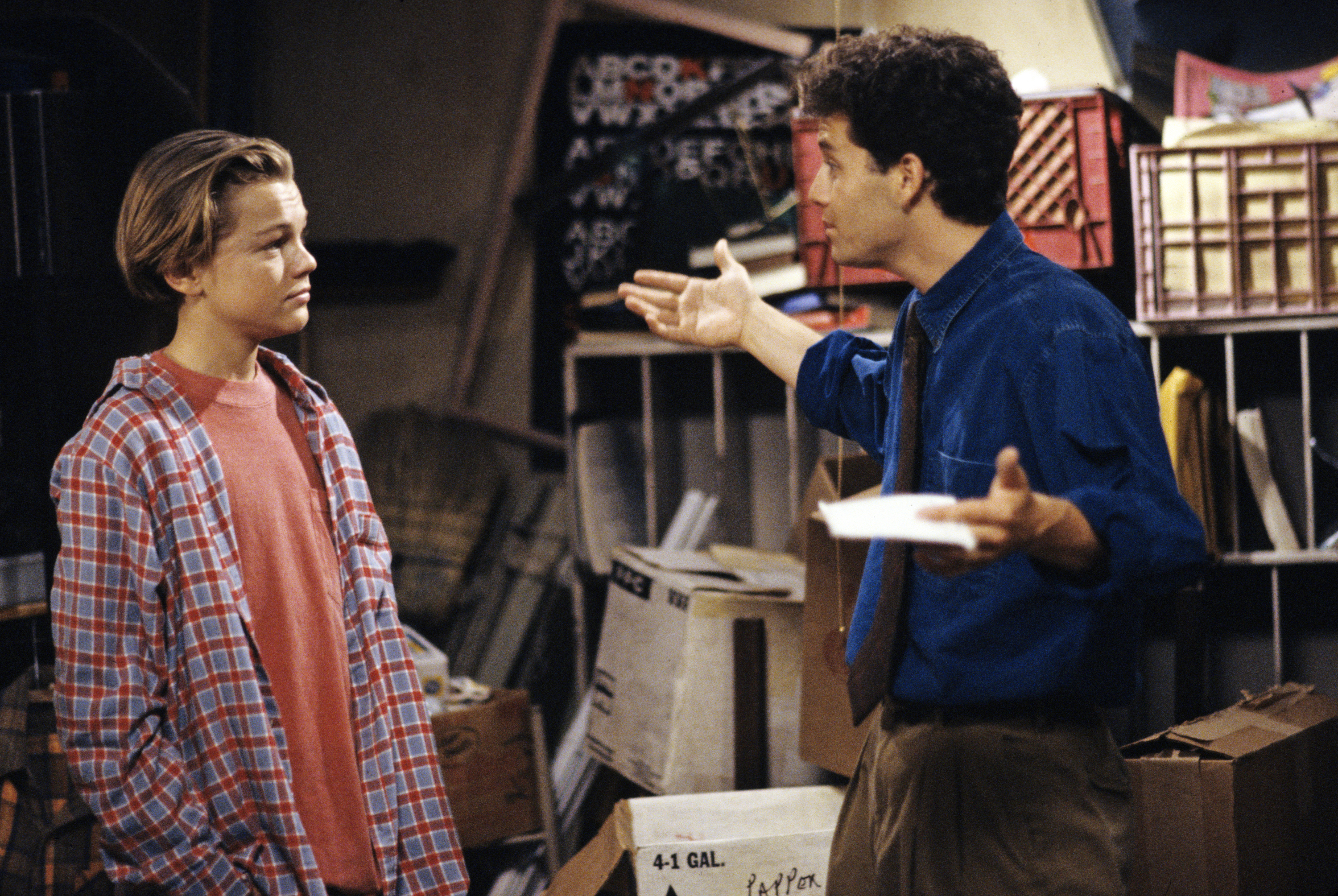 Leonardo DiCaprio and Kirk Cameron on 'Growing Pains'