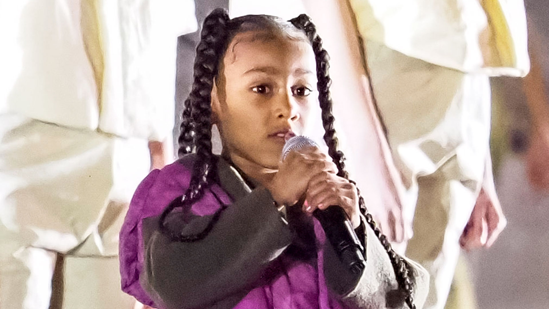 North West Performs Solo Rap At Kanye West's Yeezy Fashion Show Access