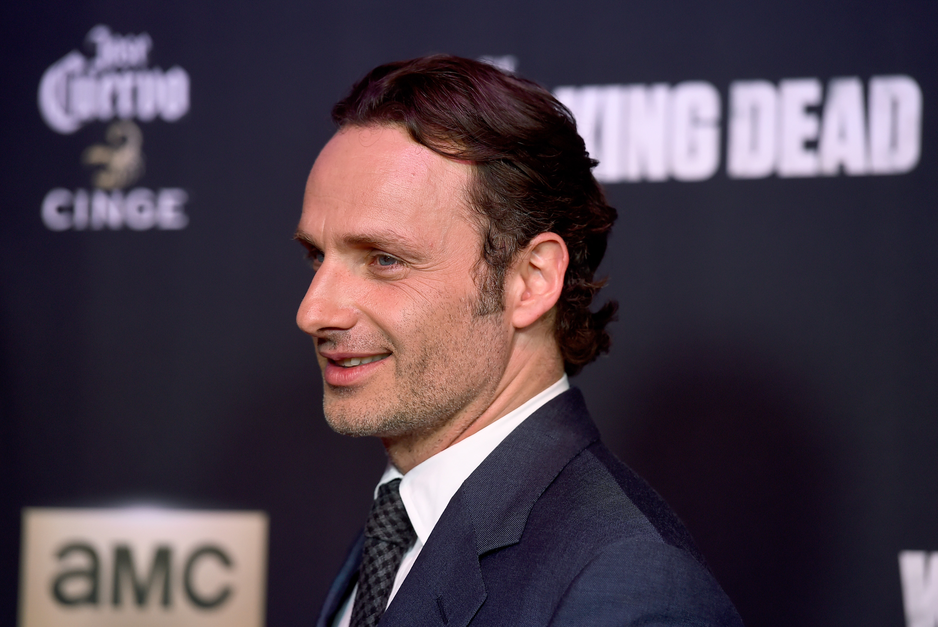 Andrew Lincoln attends the season 5 premiere of ‘The Walking Dead’ at AMC Universal City Walk on October 2, 2014 in Universal City