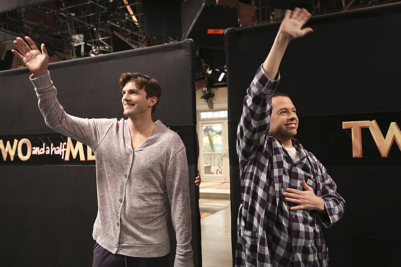 Ashton Kutcher and Jon Cryer of ‘Two and a Half Men’