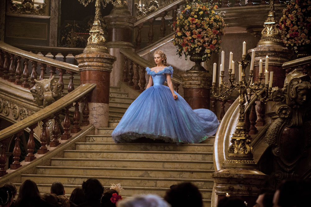 Lily James as Cinderella in ‘Cinderella’