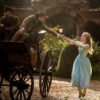 Ben Chaplin as Cinderella’s father and Lily James as Cinderella in ‘Cinderella’