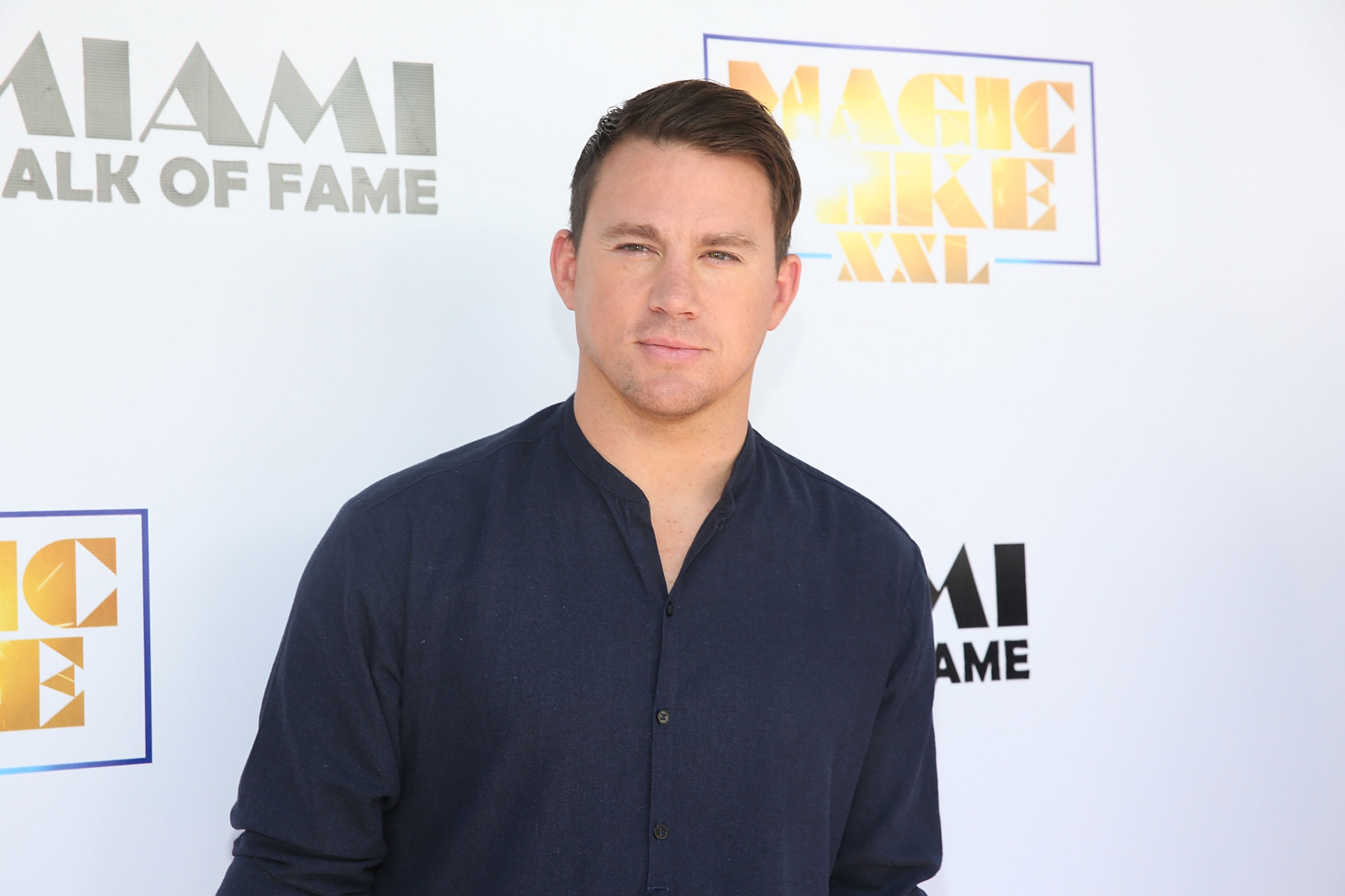 Channing Tatum attends as the ‘Magic Mike XXL’ cast are honored with stars on The Official Miami Walk Of Fame at Bayside Marketplace on June 24, 2015 in Miami