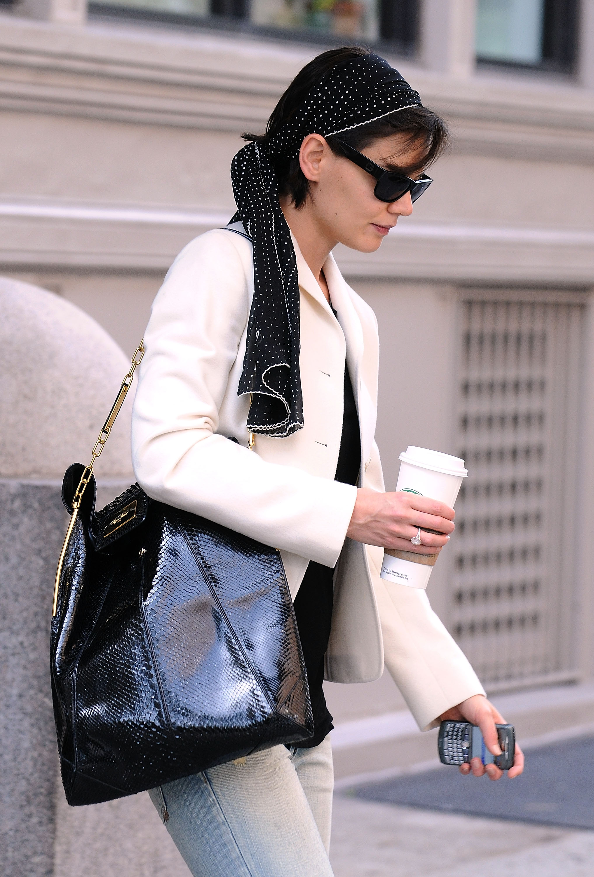 Katie Holmes is seen on the streets of Manhattan on October 8, 2008