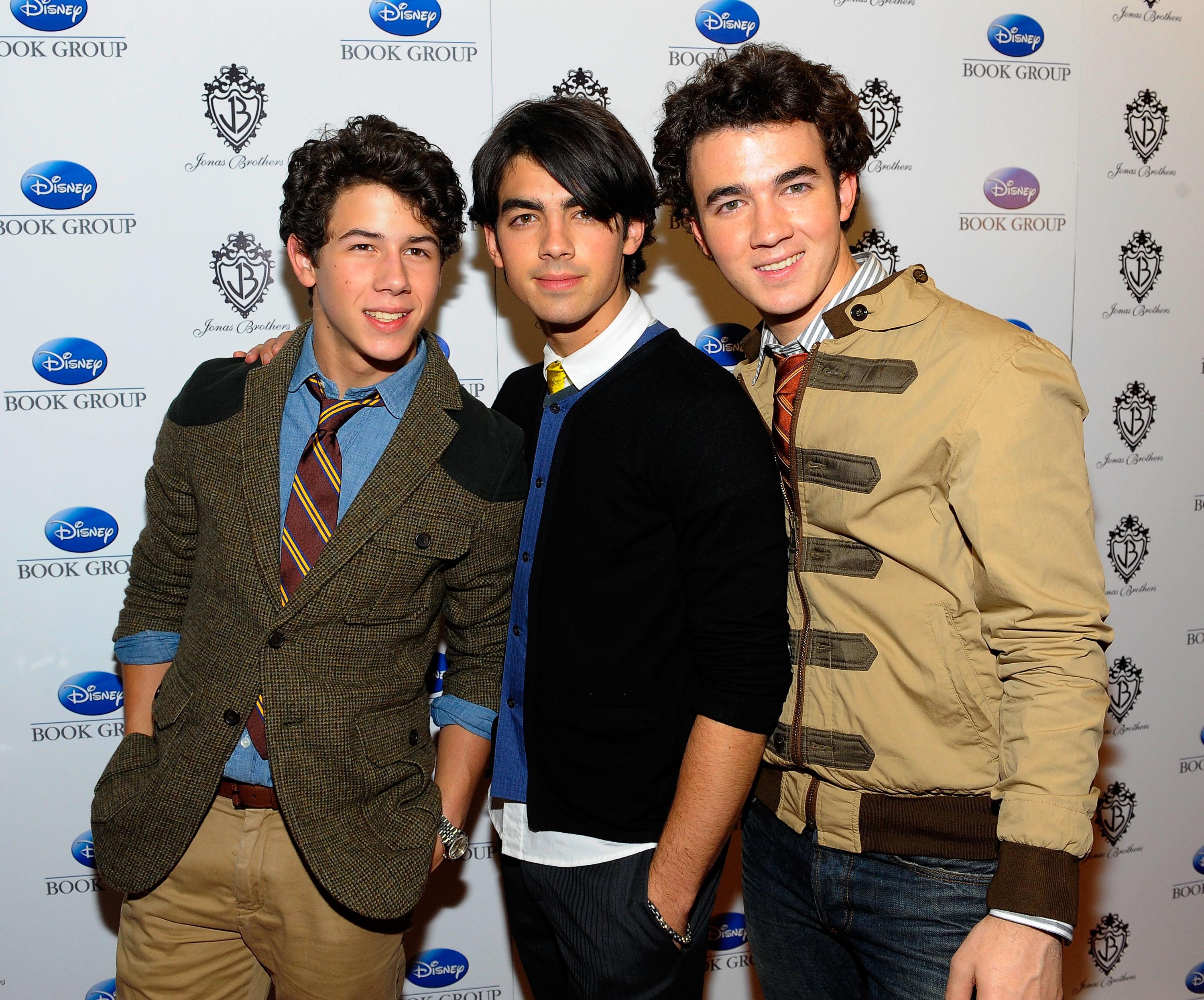 Nick Jonas, Joe Jonas and Kevin Jonas of the Jonas Brothers arrive at the book launch for ‘Burning Up: On Tour With The Jonas Brothers’ at the Sunset Tower hotel