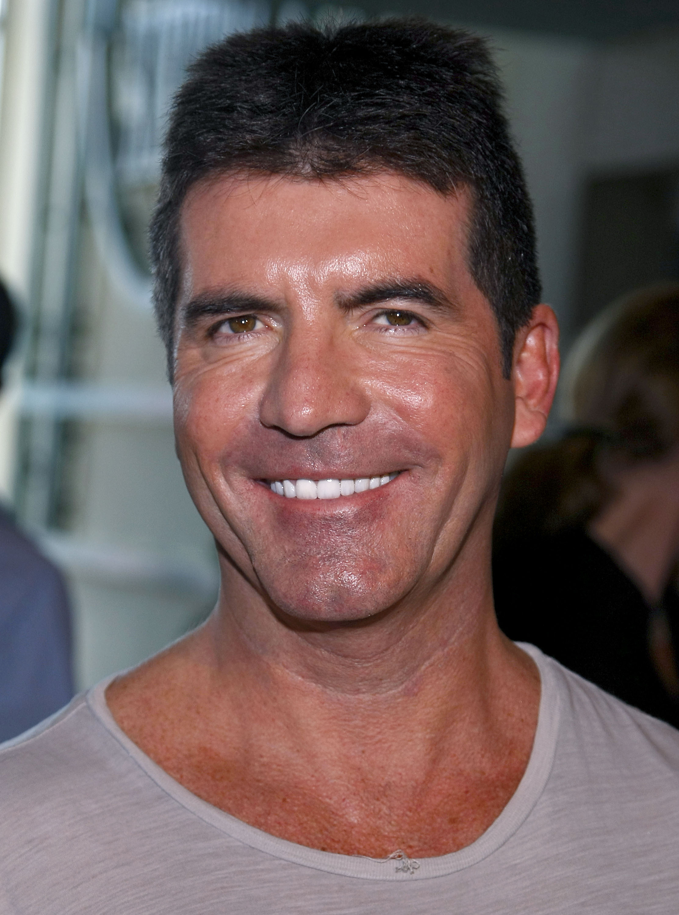 Simon Cowell attends auditions for ‘American Idol’ Season 8 at Chelsea Piers on August 26, 2008 in New York City