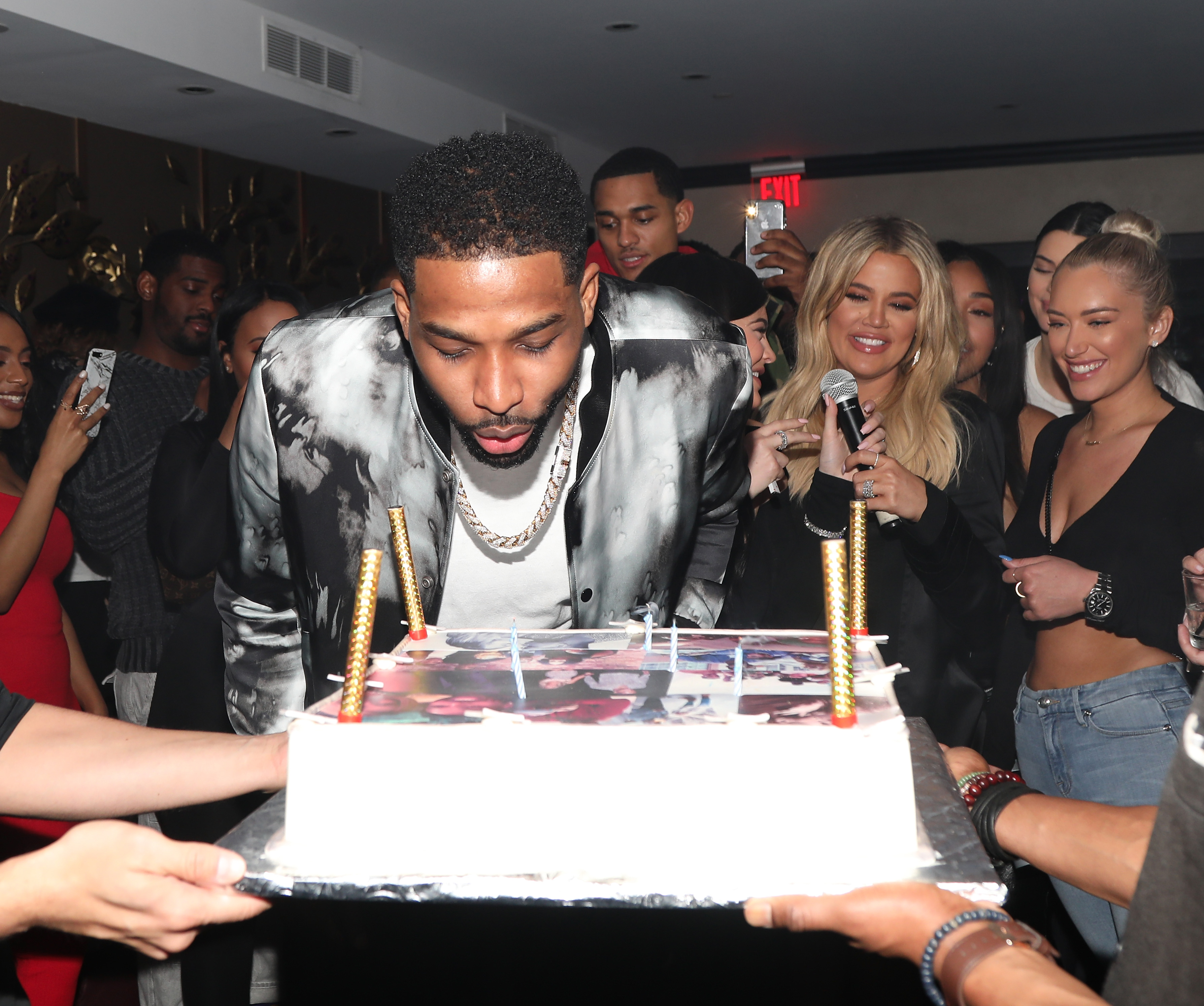 Tristan Thompson Birthday Dinner, Khloe Kardashian