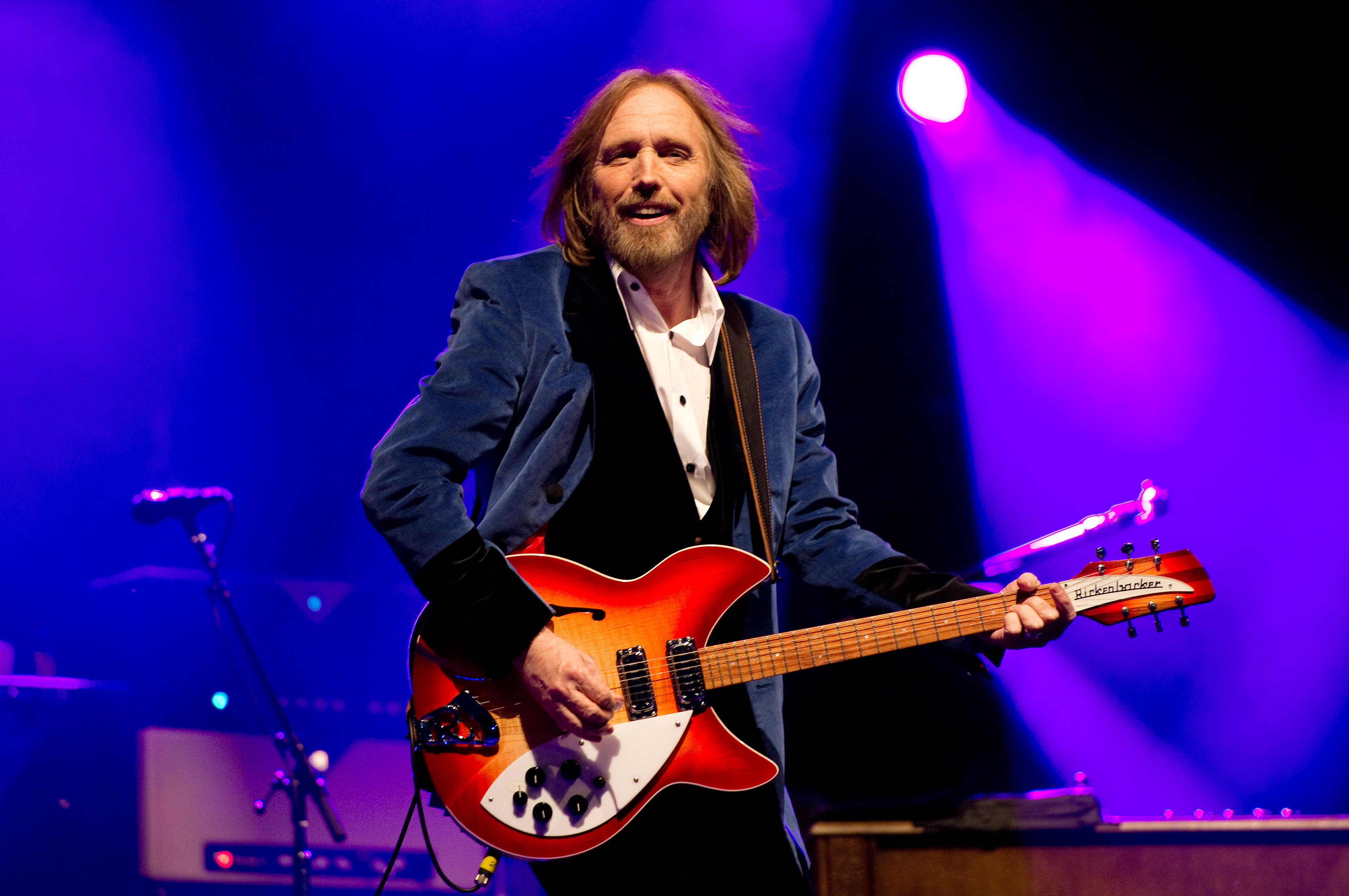 Tom Petty of Tom Petty and the Heartbreakers performs on the main stage on day 2 of The Isle of Wight Festival at Seaclose Park on June 22, 2012 in Newport, Isle of Wight.