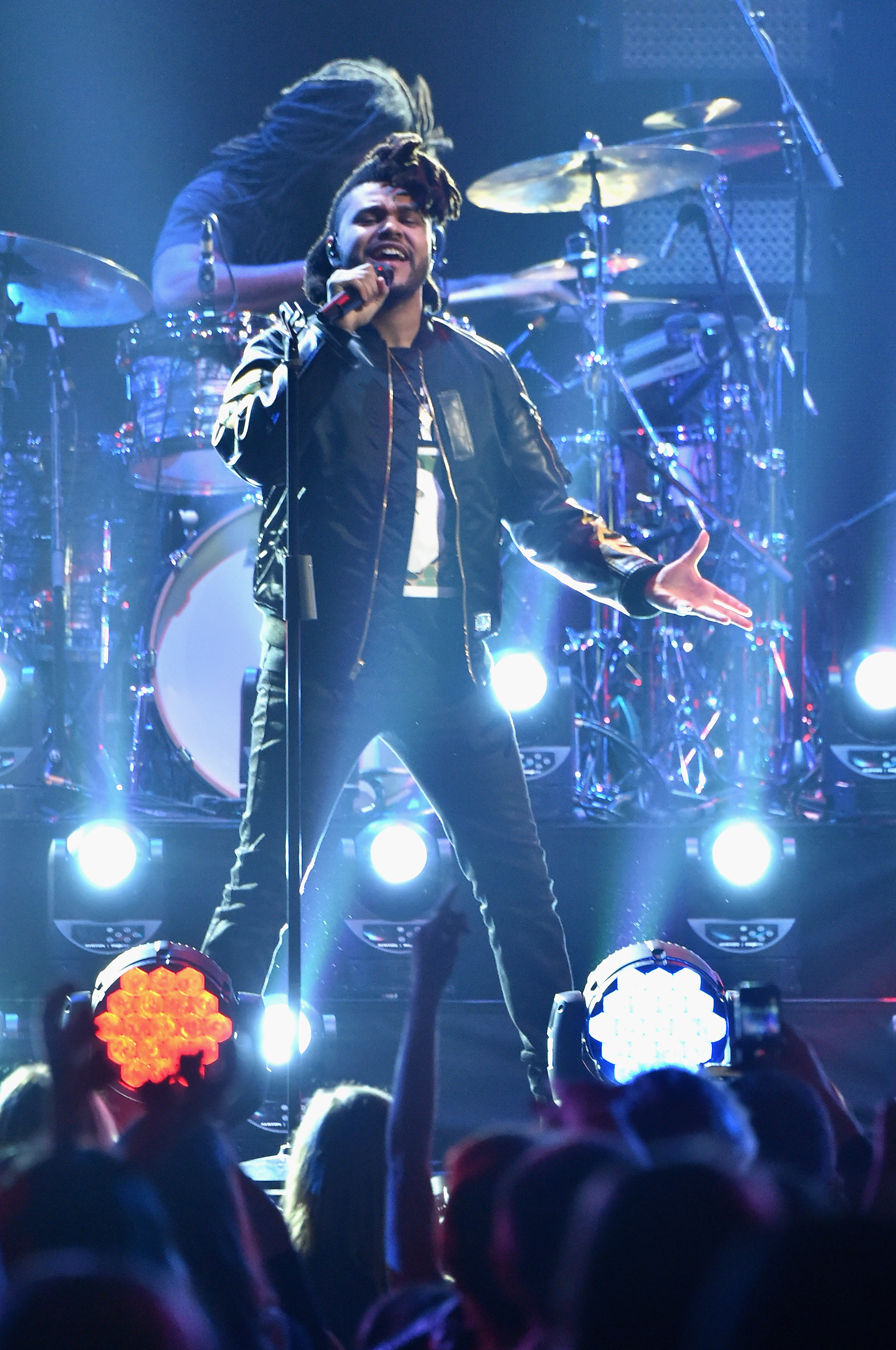 The Weeknd performs onstage during Z100’s Jingle Ball 2015 at Madison Square Garden on December 11, 2015 in New York City