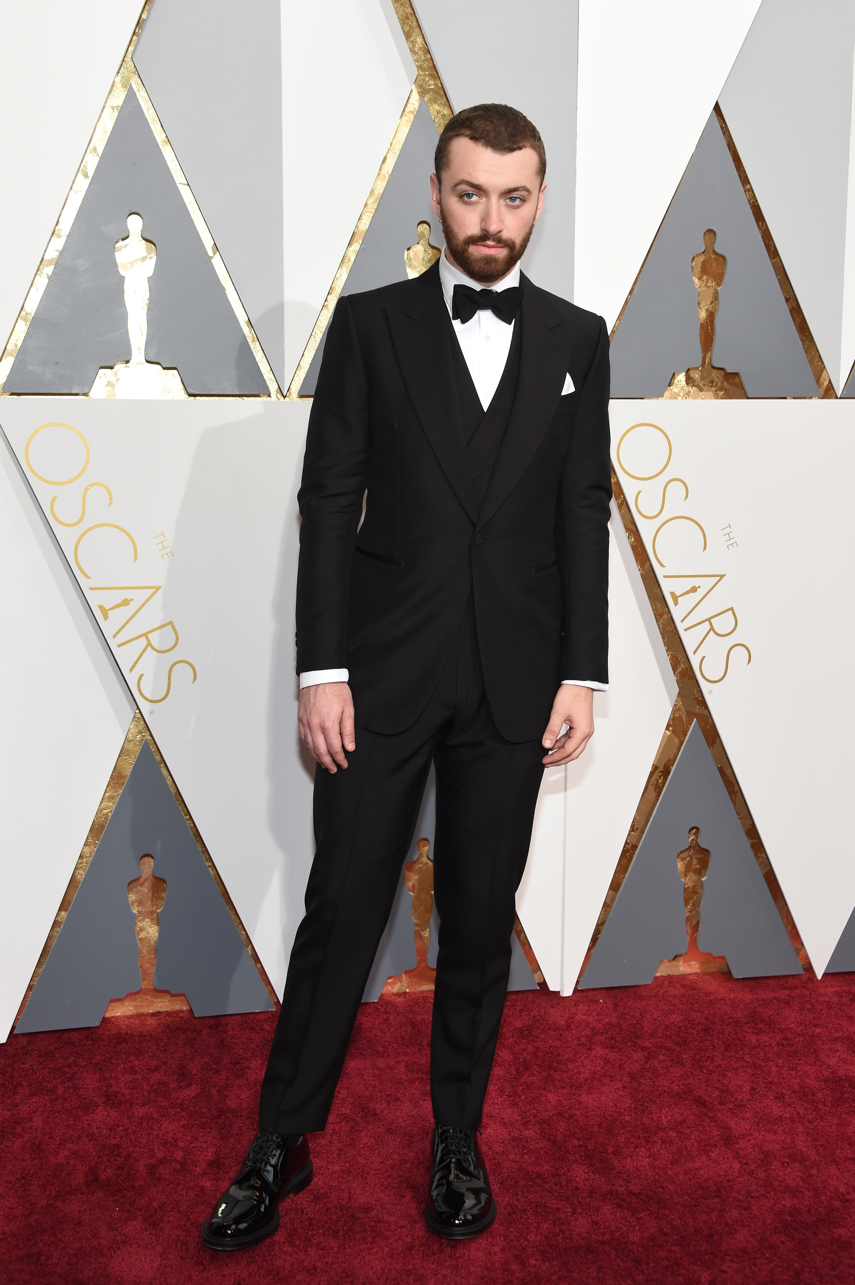Sam Smith attends the 88th Annual Academy Awards at Hollywood & Highland Center on February 28, 2016 in Hollywood