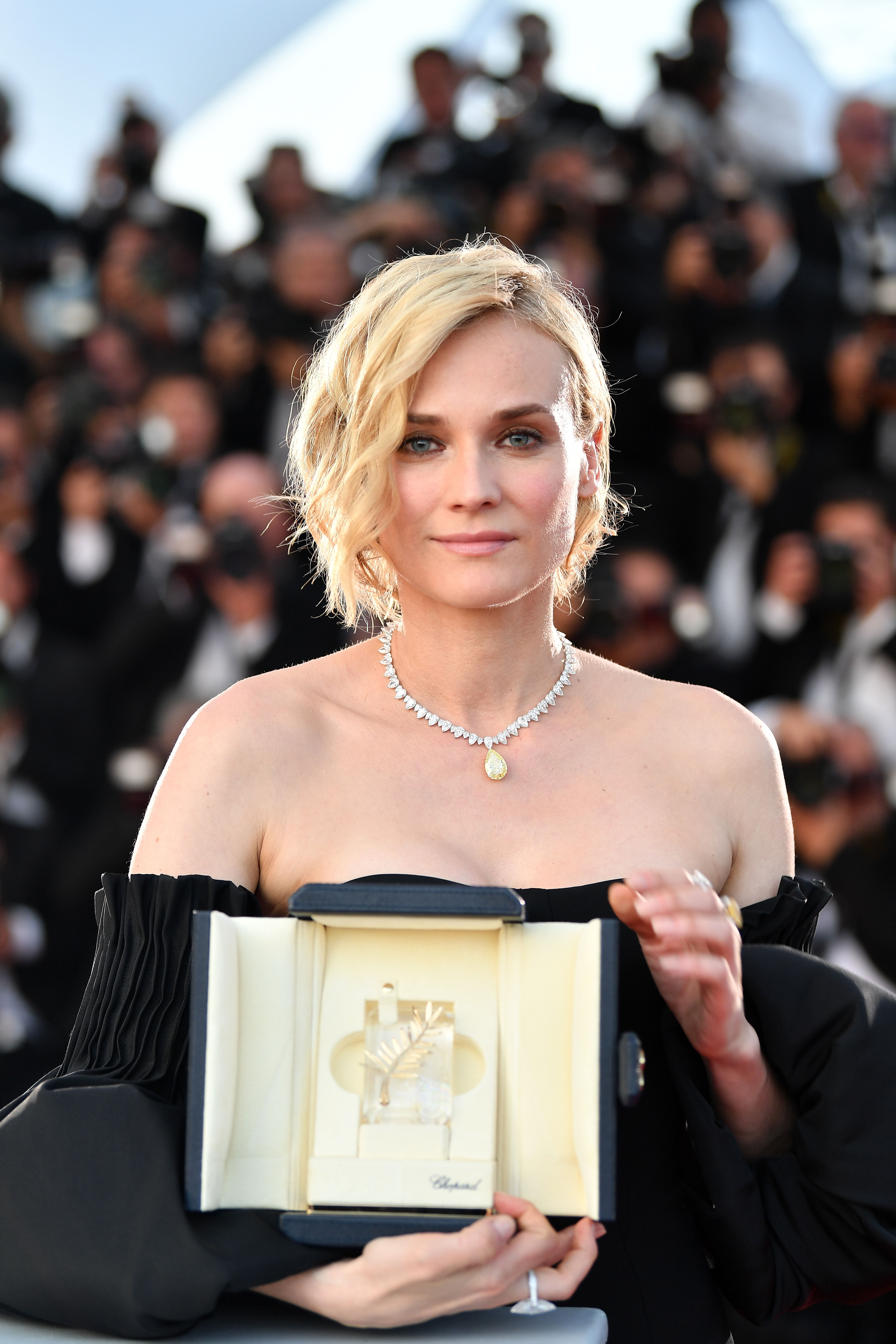 Diane Kruger attends the Palme D'Or winner photocall during the 70th annual Cannes Film Festival at Palais des Festivals on May 28, 2017