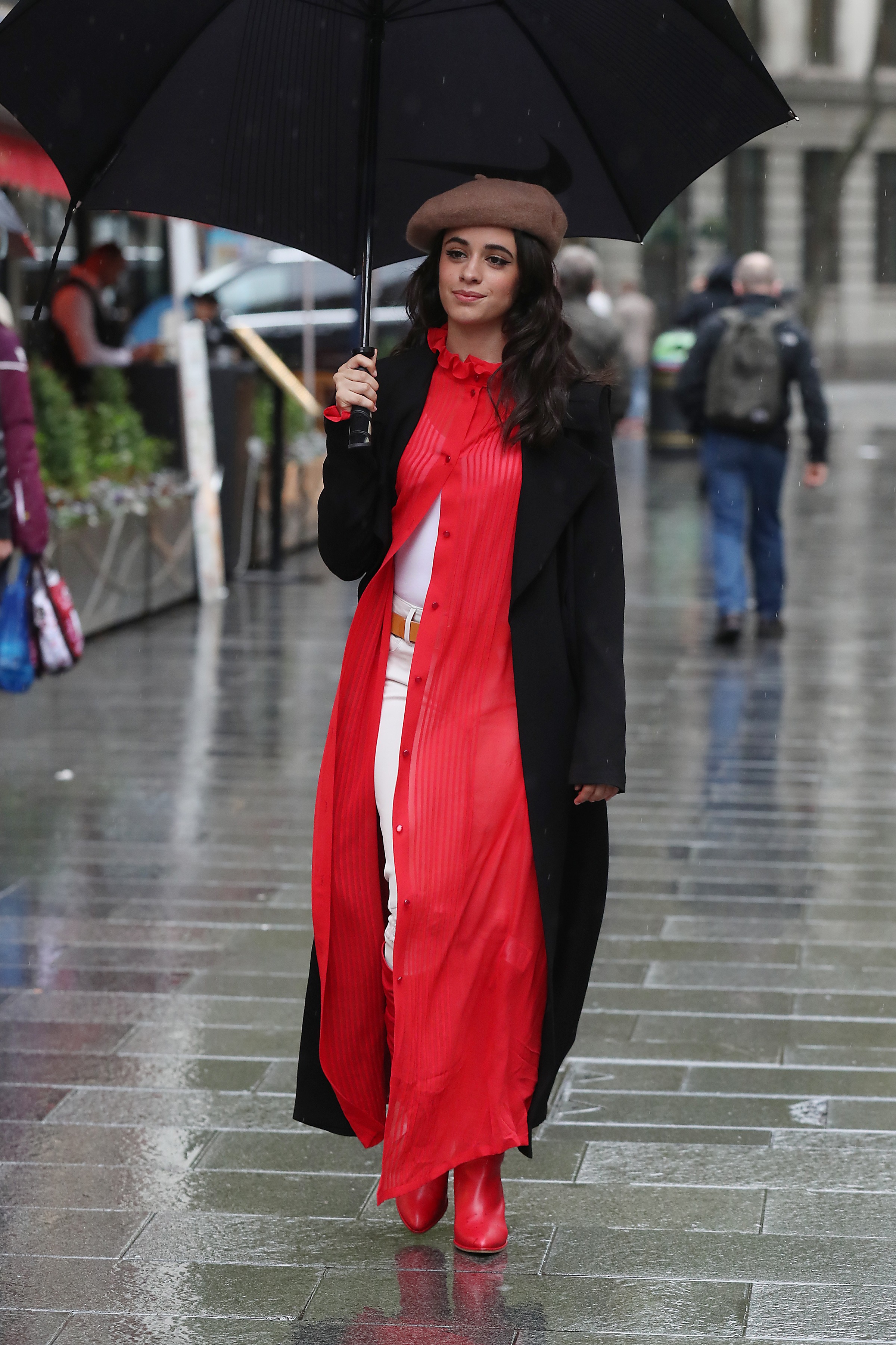 Camilla Cabello seen arriving at Capital Radio studios on October 18, 2017 in London