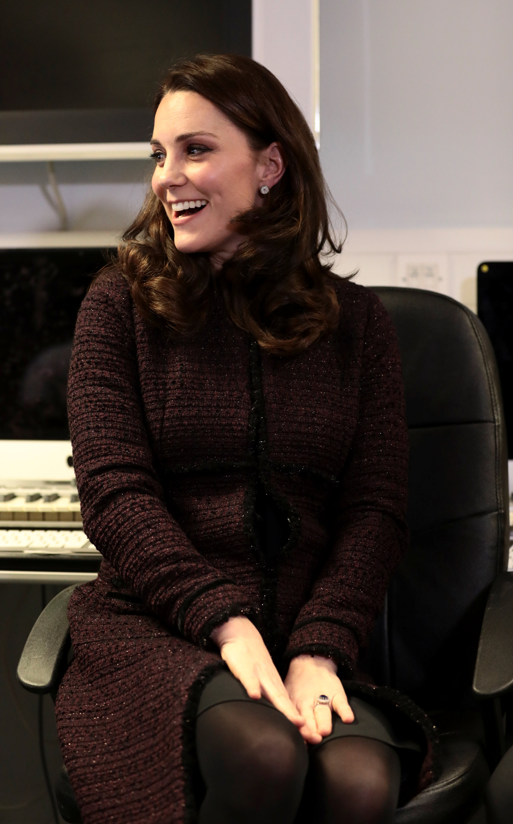 The Duchess of Cambridge speaks to people affected by the Grenfell Tower fire, during her visit to the Rugby Portobello Trust community centre in North Kensington, London, where she joined children and families to celebrate the work of the trust