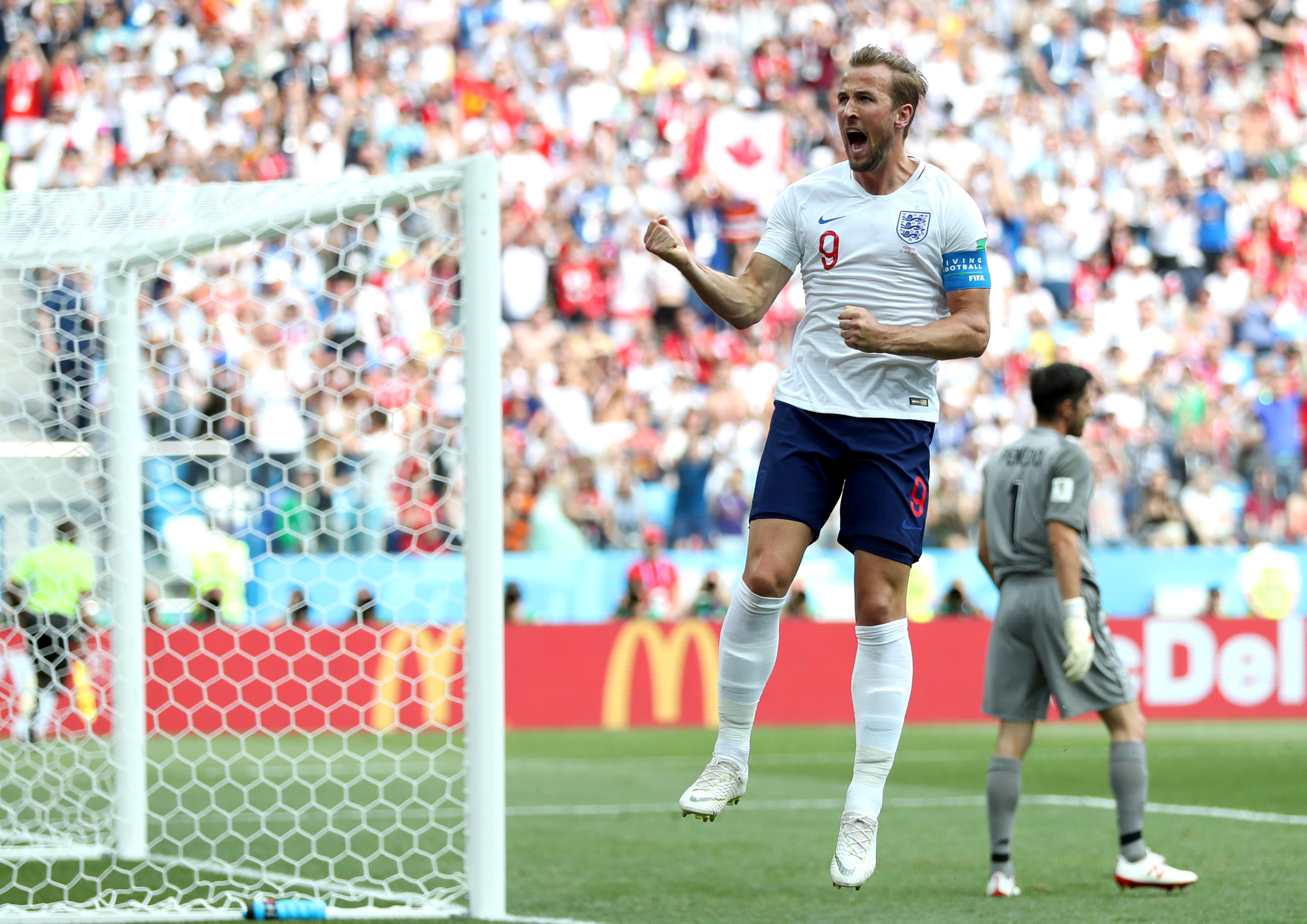 Harry Kane celebrating a goal