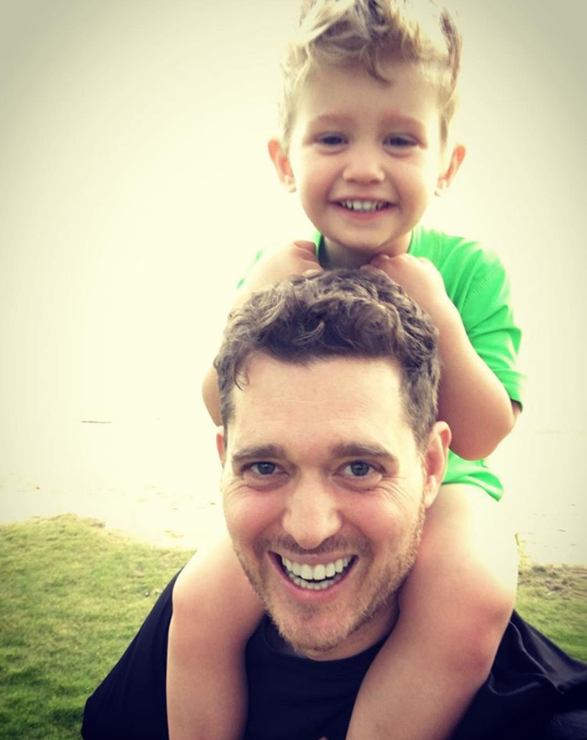 Michael Buble and son Noah in an adorable Instagram