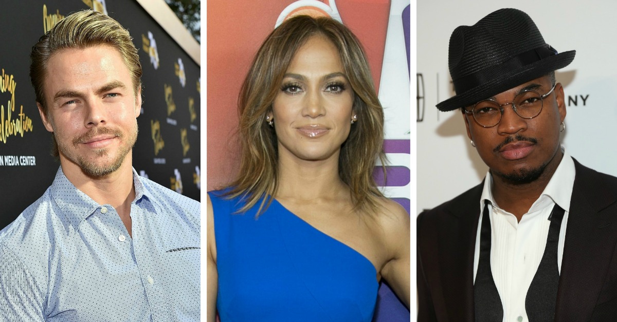 Derek Hough, Jennifer Lopez and Ne-Yo