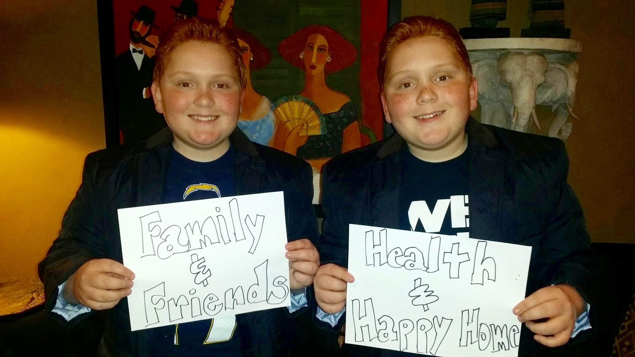Matthew & Benjamin Royer from Disney Channel's 'Best Friends Whenever': 'Family and friends' & 'Healthy and happy home'