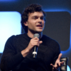 Alden Ehrenreich onstage at Star Wars Celebration, London, July 17, 2016