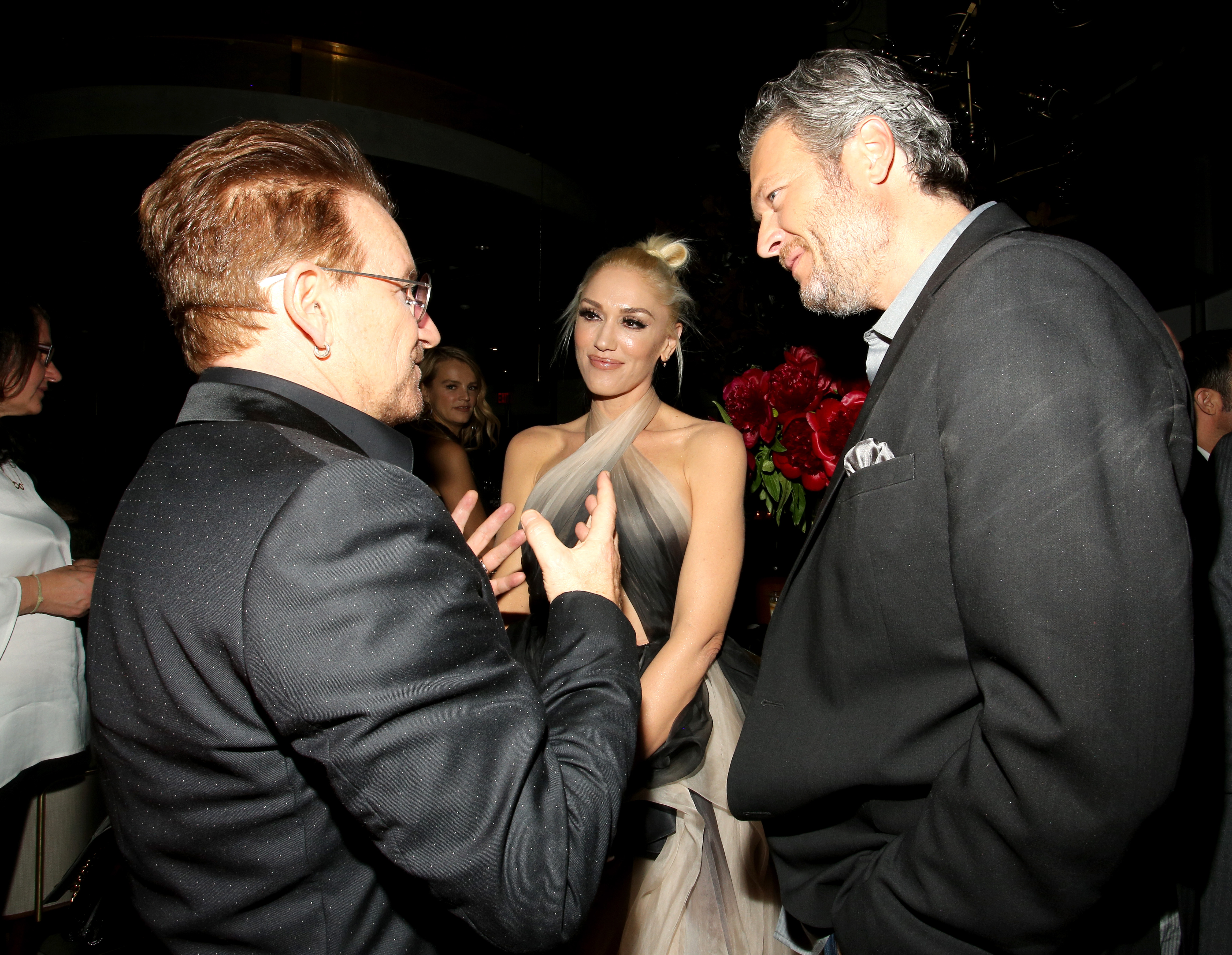 Bono, Gwen Stefani, and Blake Shelton attend Glamour Women of the Year 2016 Dinner at Paley on November 14, 2016 in Hollywood,