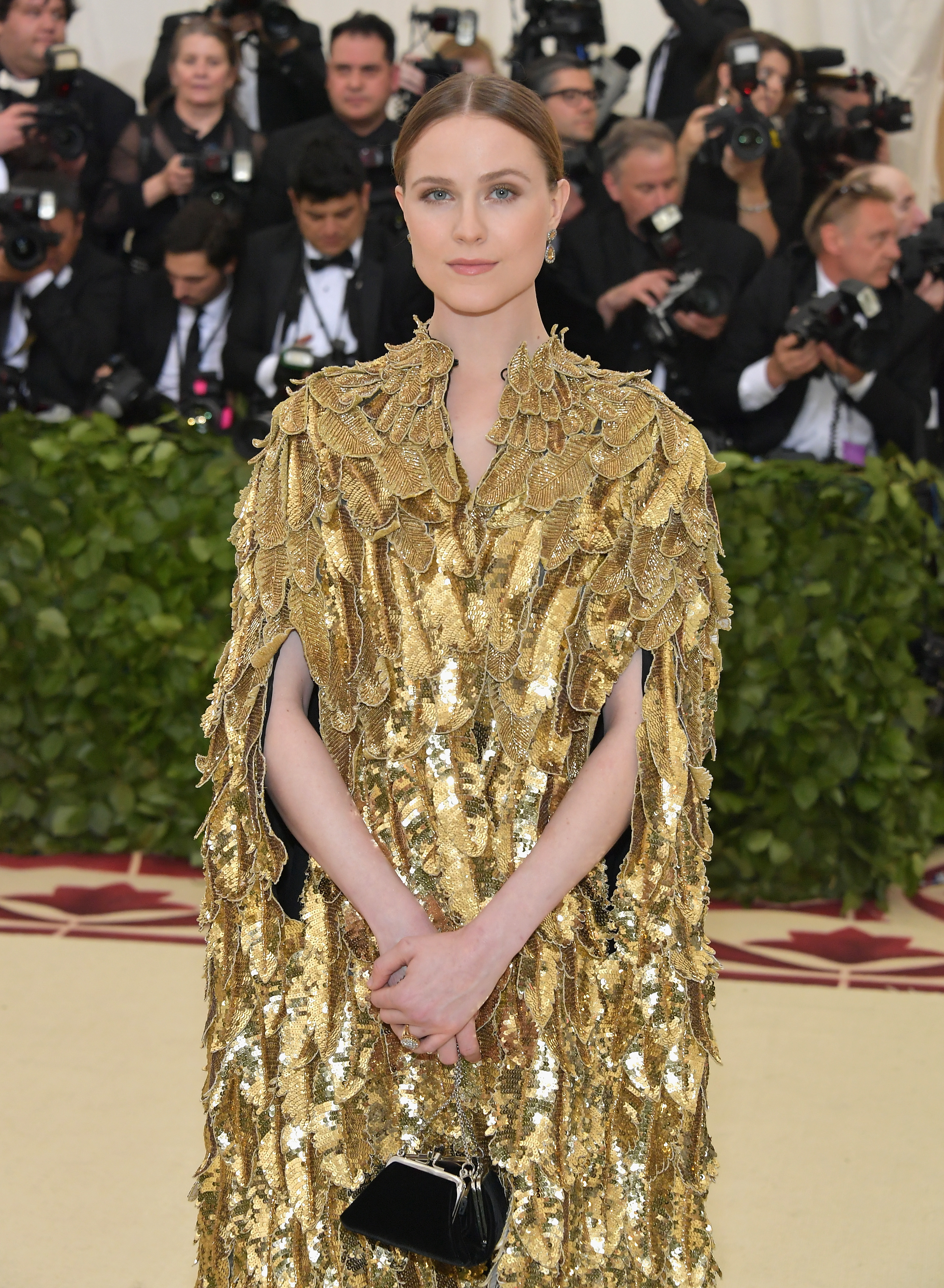 Evan Rachel Wood attends the Heavenly Bodies: Fashion & The Catholic Imagination Costume Institute Gala at The Metropolitan Museum of Art on May 7, 2018 in New York City