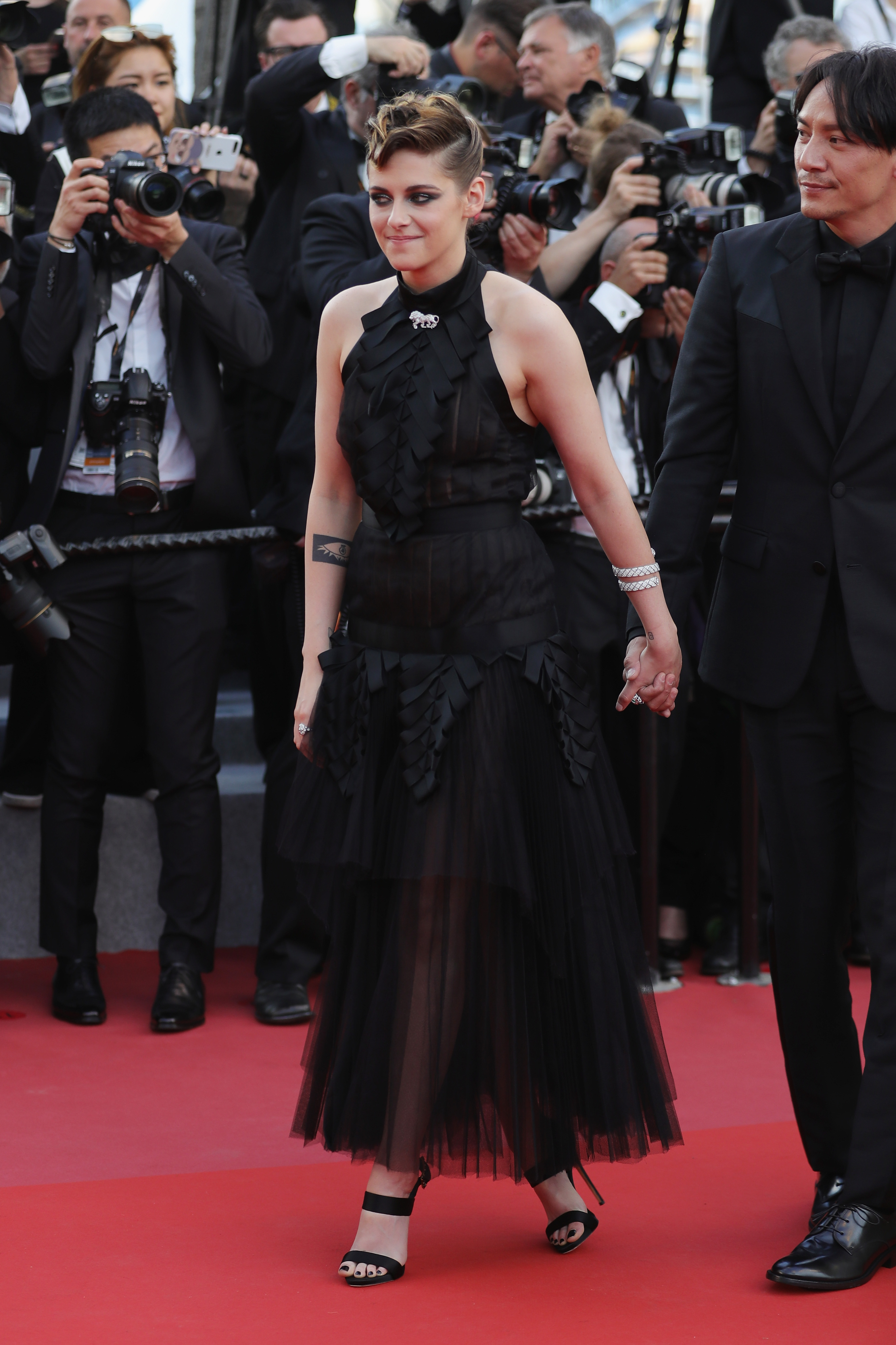 Kristen Stewart attends the screening of 'Everybody Knows (Todos Lo Saben)' and the opening gala during the 71st annual Cannes Film Festival at Palais des Festivals on May 8, 2018 in Cannes, France. (Photo by Vittorio Zunino Celotto/Getty Images for Kerin