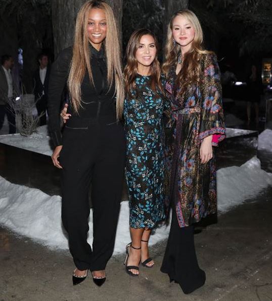 Tyra Banks, Monique Lhuillier and Devon Aoki attend Gaggenau’s pop-up restaurant 1683 honoring Operation Smile on May 22, 2018 in Los Angeles, California